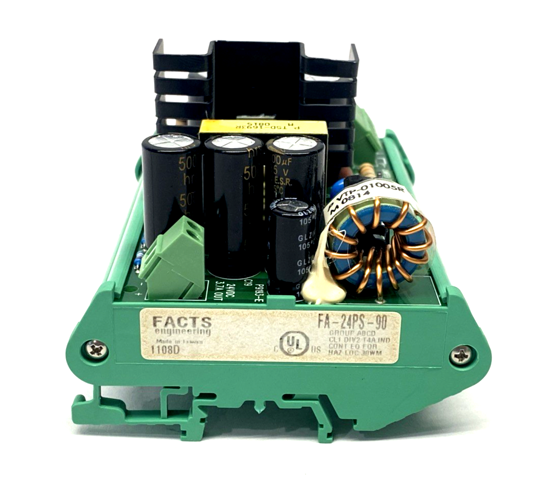 FACTS Engineering FA-24PS-90 Open Frame Power Supply, 120-240VAC 24VDC 3.7A/90W - Maverick Industrial Sales