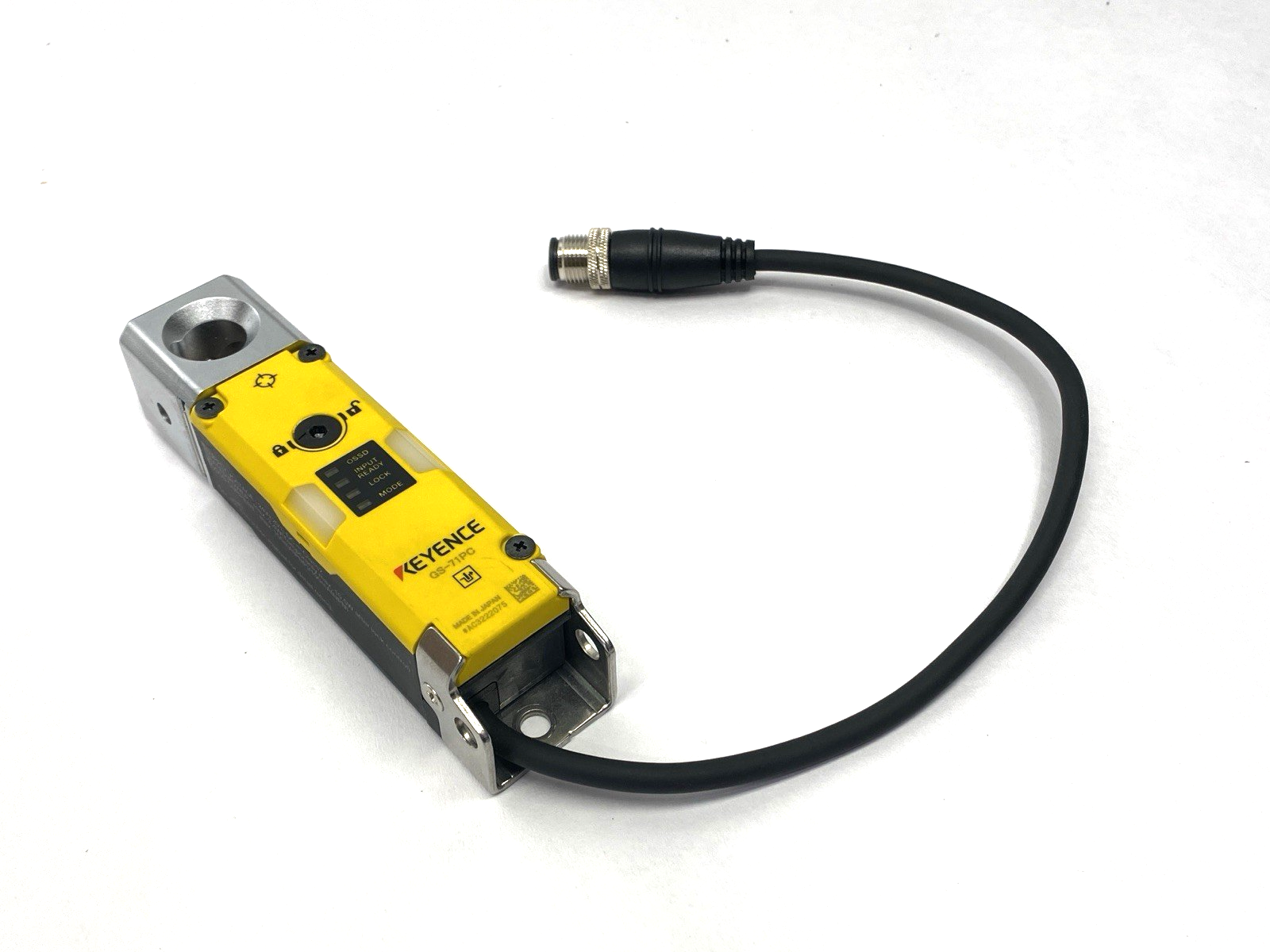 GS-71PC | Keyence Safety Interlock Switch Power-to-Lock M12 Connector - Used - Maverick Industrial Sales