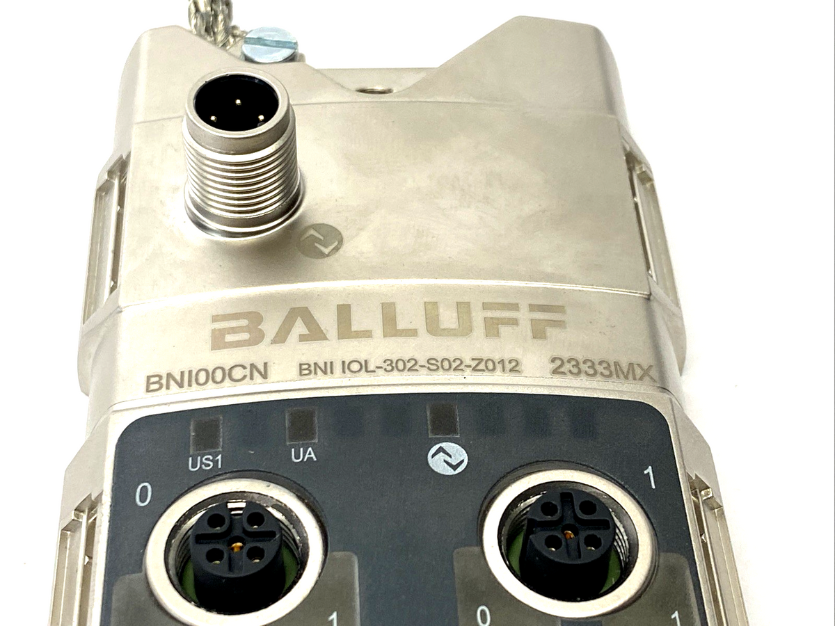 BNI00CN, BNI IOL-302-S02-Z012 | Balluff BNI00CN IO-Link Sensor/Actuator Hub BNI IOL-302-S02-Z012 - Used - Maverick Industrial Sales