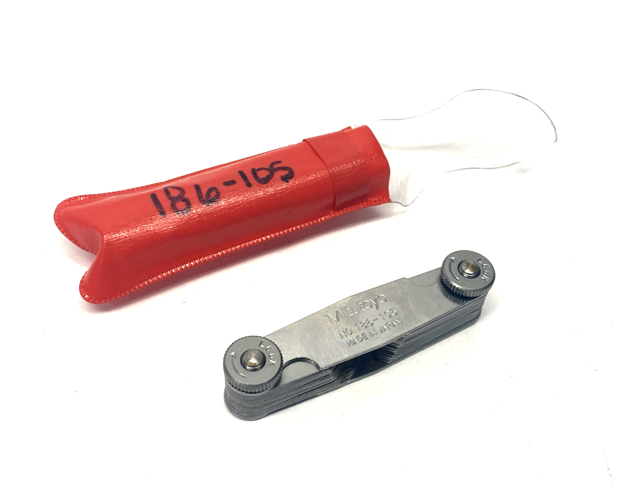 Mitutoyo 186-105 Radius Gage 1mm - 7mm 180º Deg. Arc - Maverick Industrial Sales