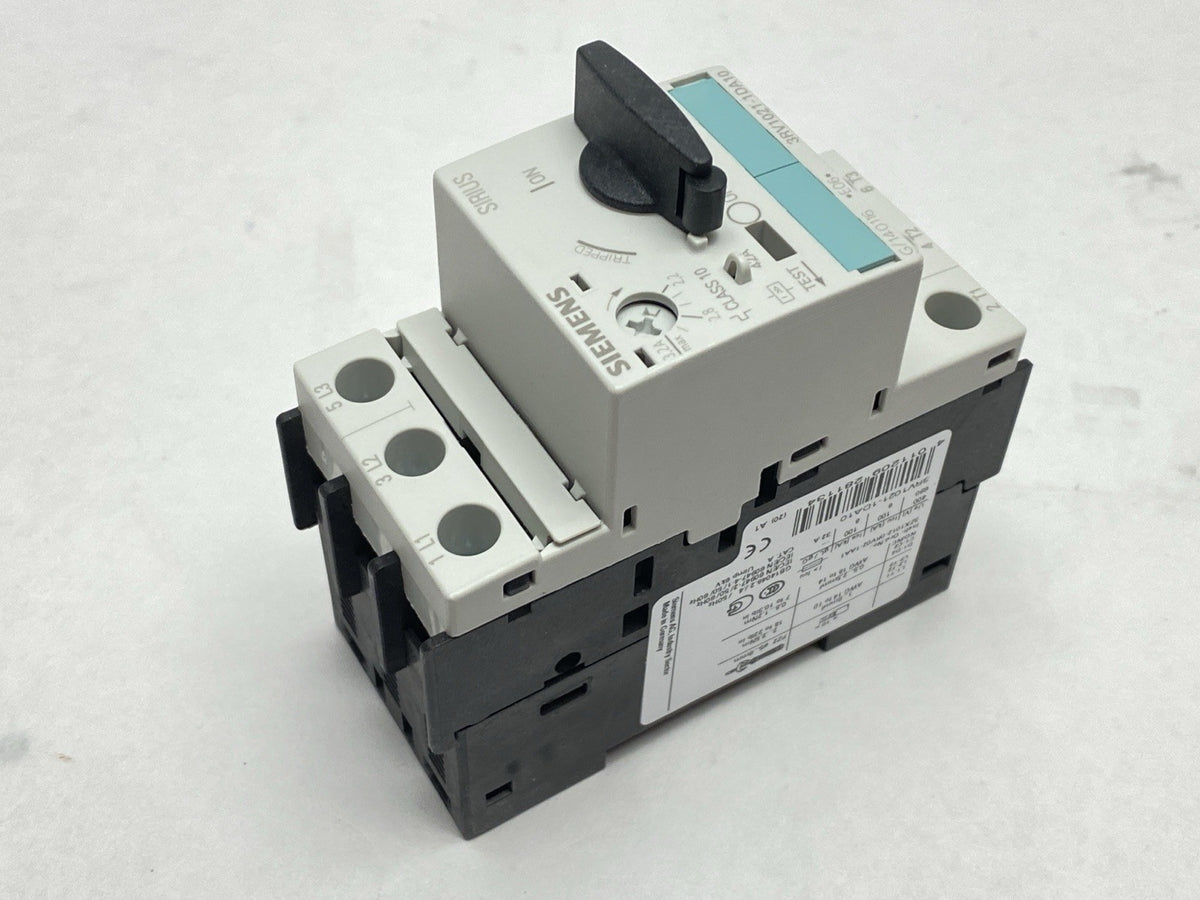 3RV1021-1DA10 | Siemens Motor Protection Circuit Breaker 3P 2.2-3.2A 600/690VAC - New – Open box - Maverick Industrial Sales