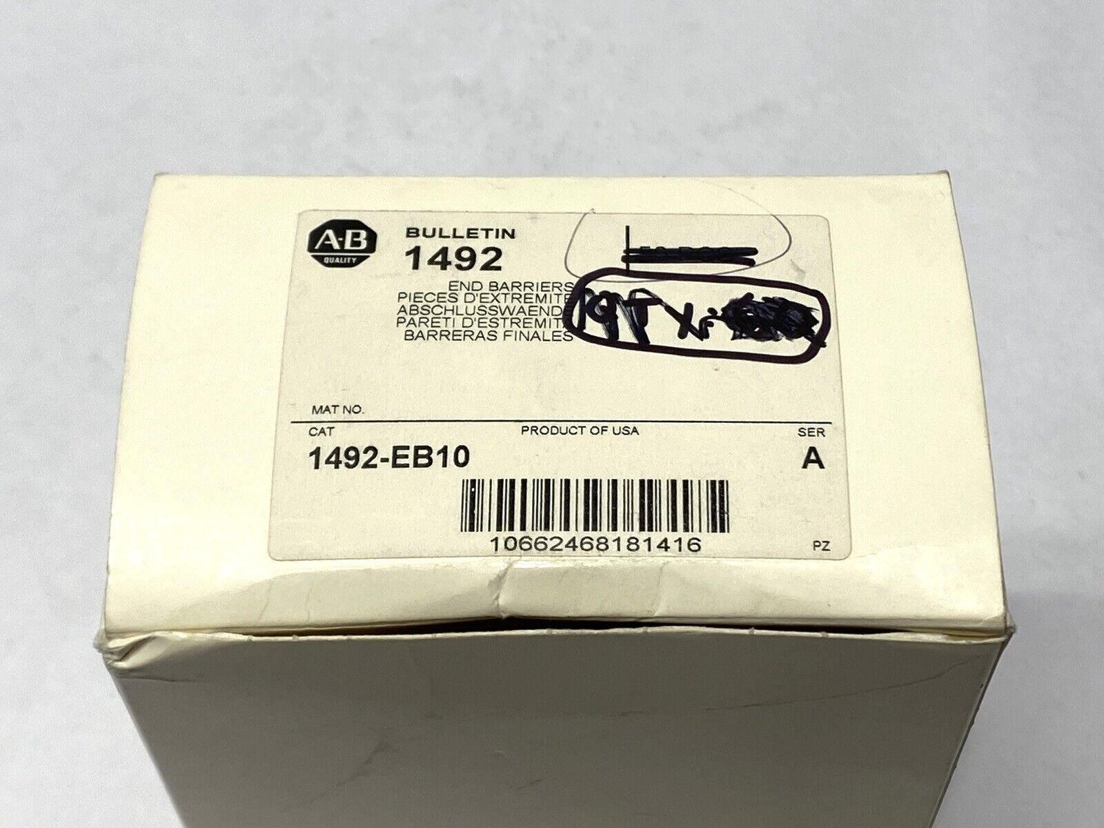 Allen Bradley 1492-EB10 Ser. A End Barriers LOT OF 50 - Maverick Industrial Sales