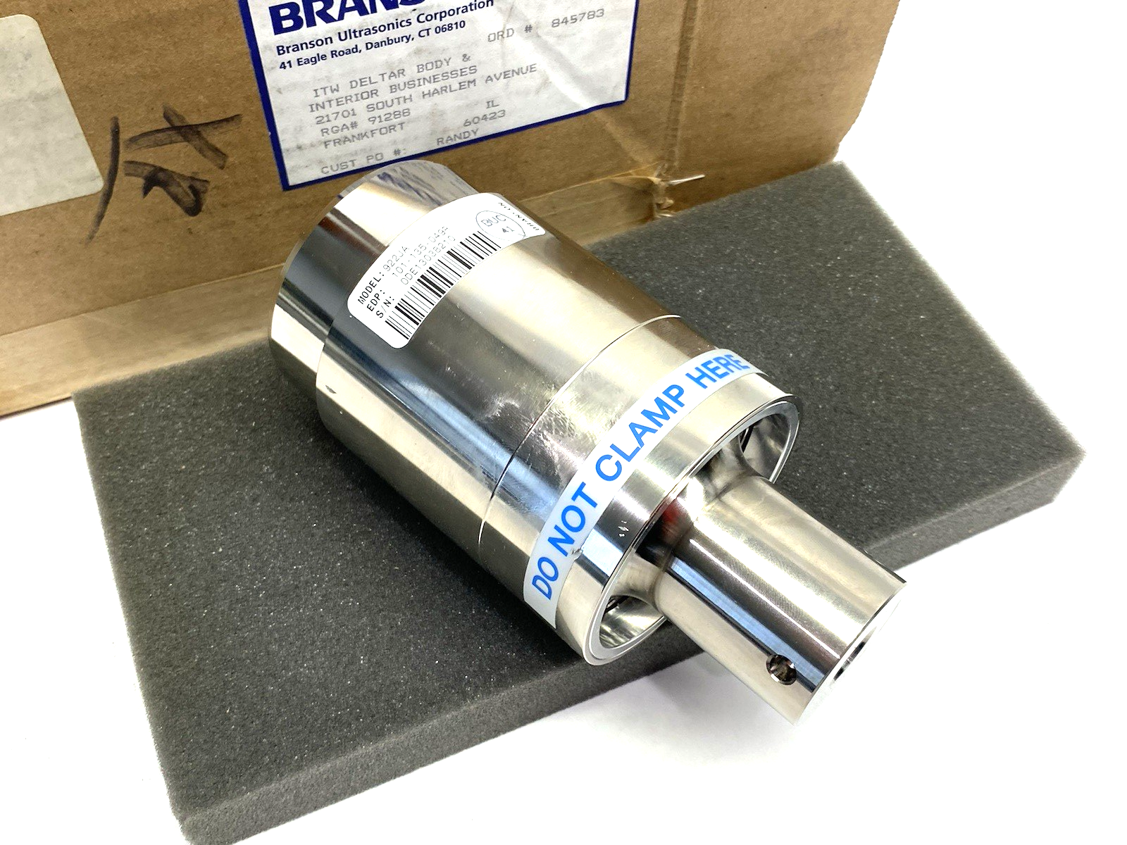 101-135-049R | Branson Ultrasonic 20kHz Converter/Transducer 922JA - New – Open box - Maverick Industrial Sales