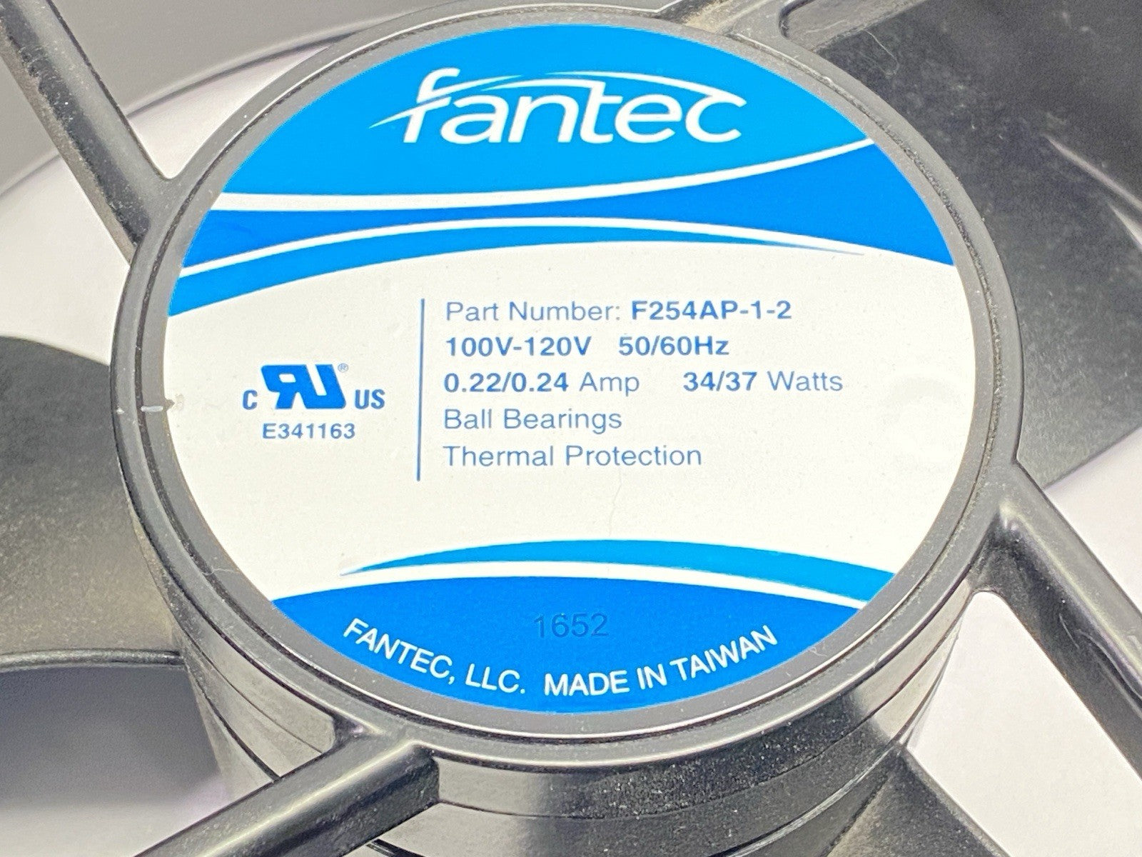 F254AP-1-2 | Fantec Thermal Management AC Fan 0.22/0.24A 100-120V 34/37W - Used - Maverick Industrial Sales