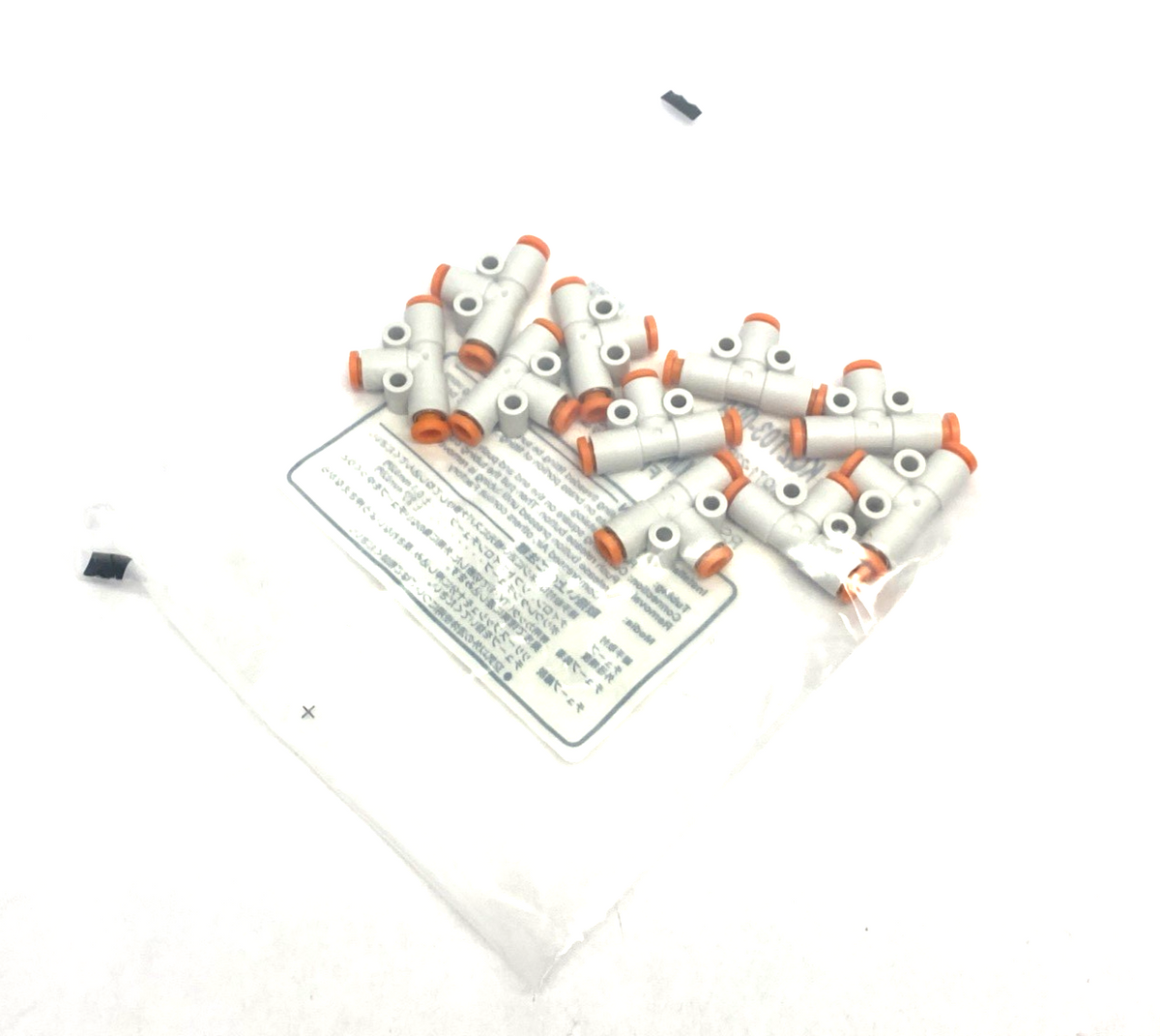 KQ2T03-00A | SMC Pneumatic One-Touch Union Tee Fitting, 5/32" Tube OD, 10-PACK - New - Maverick Industrial Sales