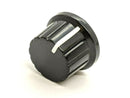 Skirted Plastic Knob 6mm Shaft, 20mm Diameter Handle, 24mm Dia. Base LOT OF 10 - Maverick Industrial Sales