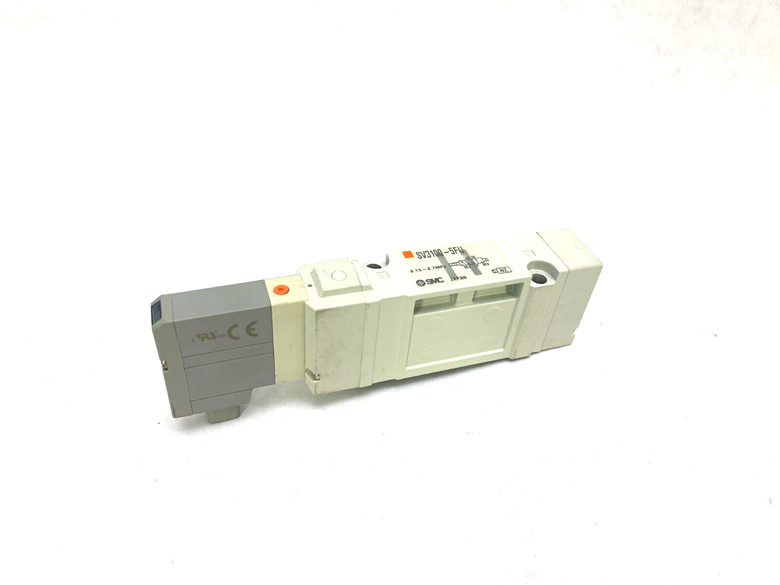 SMC SV3100-5FU 5-Port 2-Position Single Solenoid Valve, 24VDC, 0.15-0.7MPa - Maverick Industrial Sales