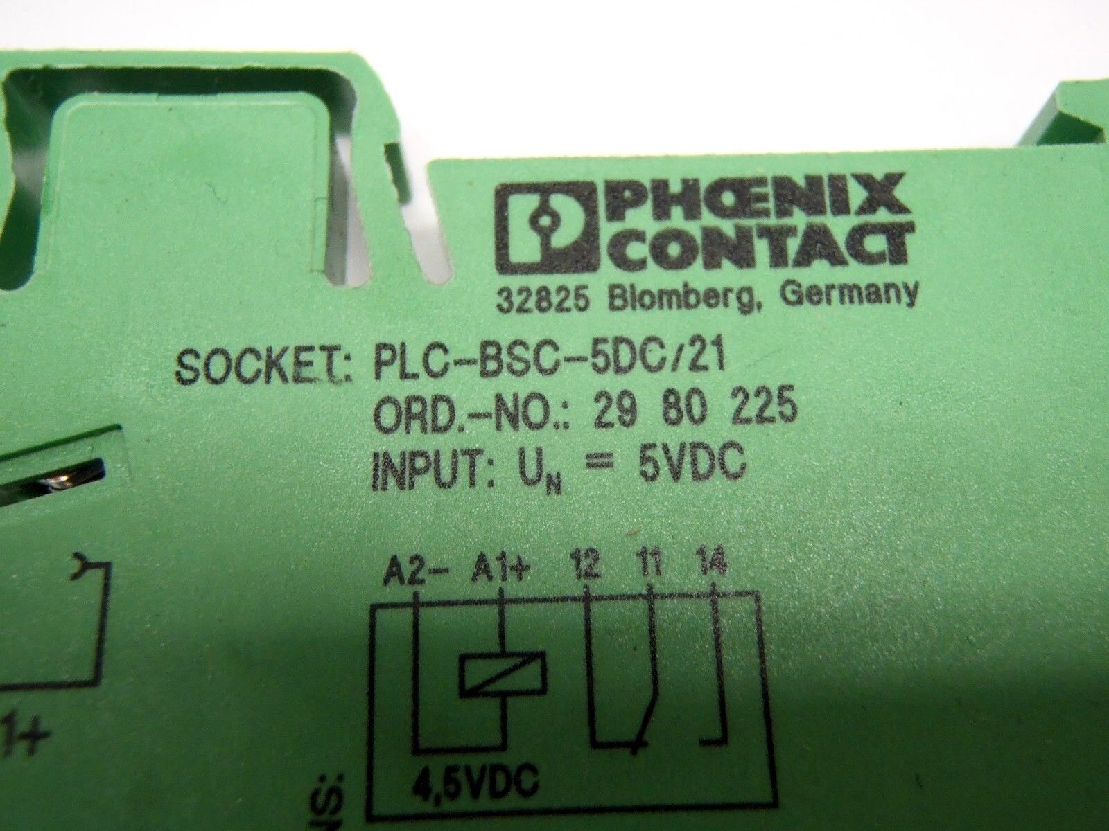 Phoenix Contact PLC-BSC-5DC/21 Terminal Block Relay 2980225 LOT OF 11 - Maverick Industrial Sales