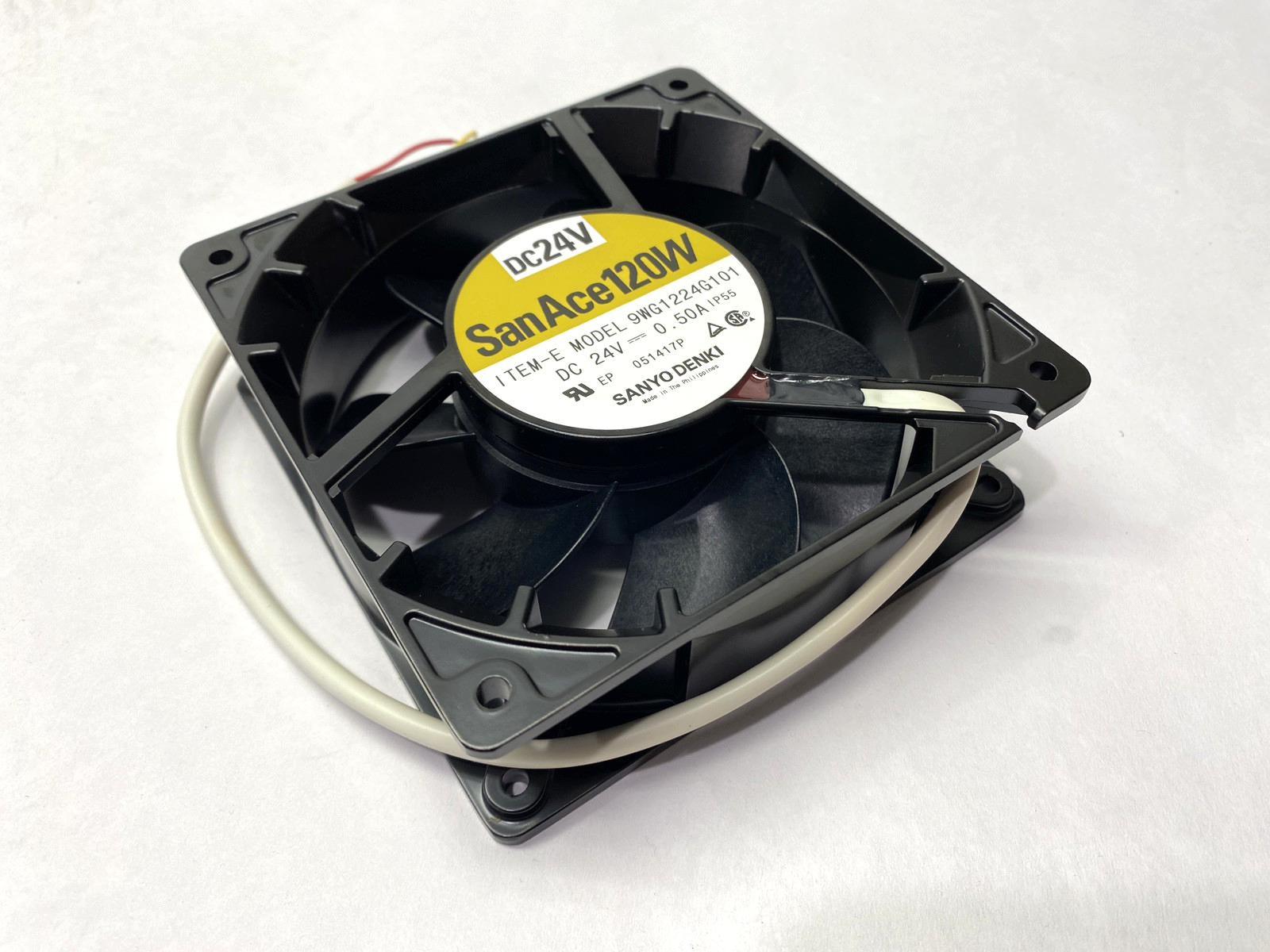 Sanyo Denki 9WG1224G101 Axial Fan 24VDC - Maverick Industrial Sales