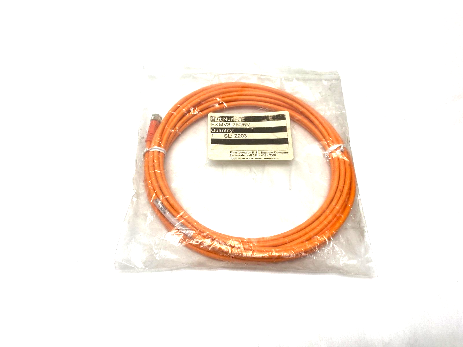 Lumberg RMKV 3-260/5M Straight Female Single Ended Control Cable - Maverick Industrial Sales
