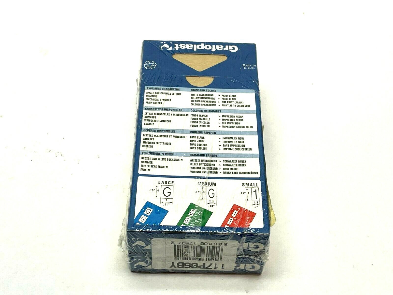 Grafoplast 117P06BY Wiremarker Strips LOT OF 50 - Maverick Industrial Sales