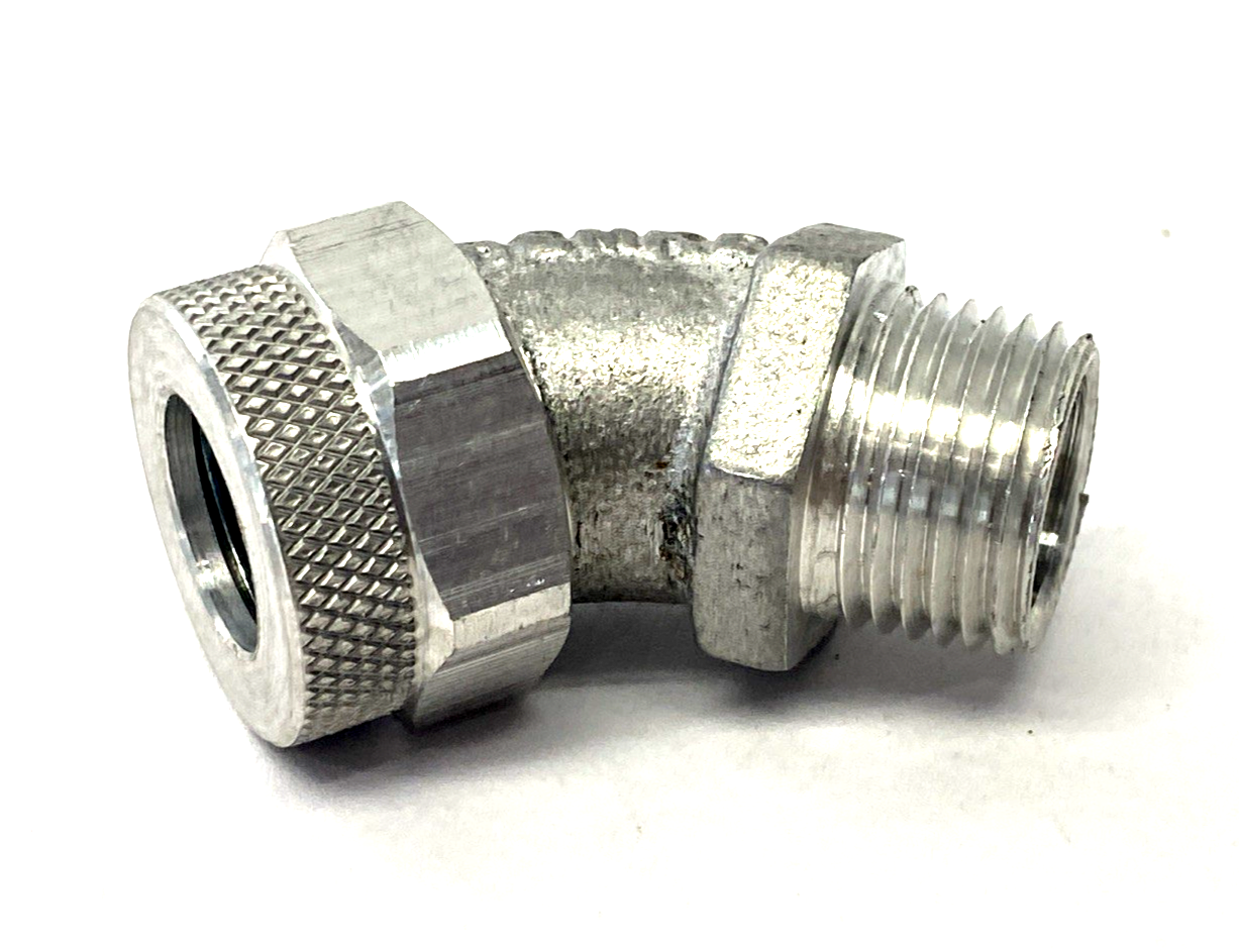 Remke RSR-45100-W Grip-less Cord Bushing, 45 Deg. 1/2" NPT, Aluminum BOX OF 25 - Maverick Industrial Sales