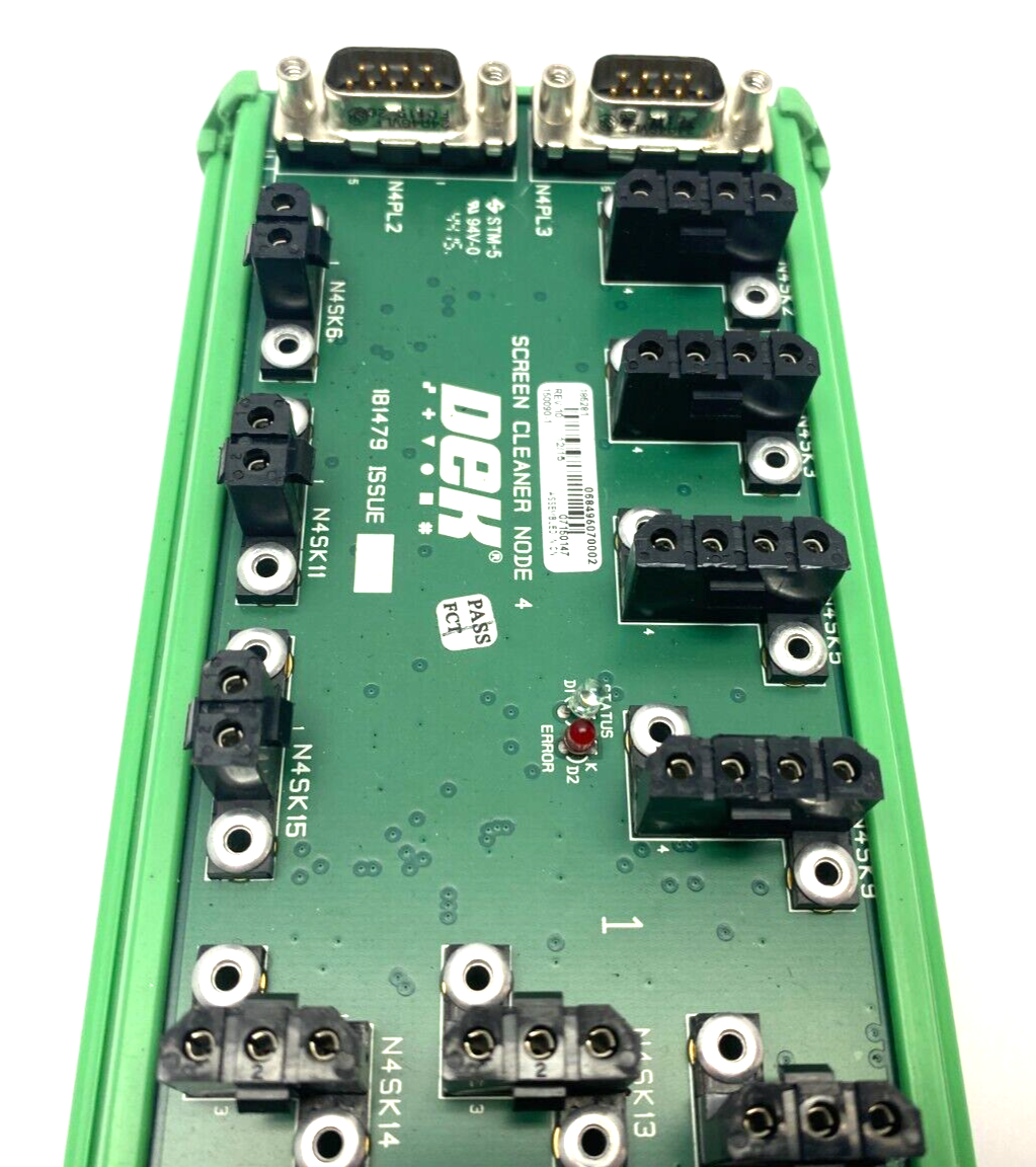 DEK 185281 Screen Cleaner Node 4 Rev. 10 150090-1 07150147 - Maverick Industrial Sales