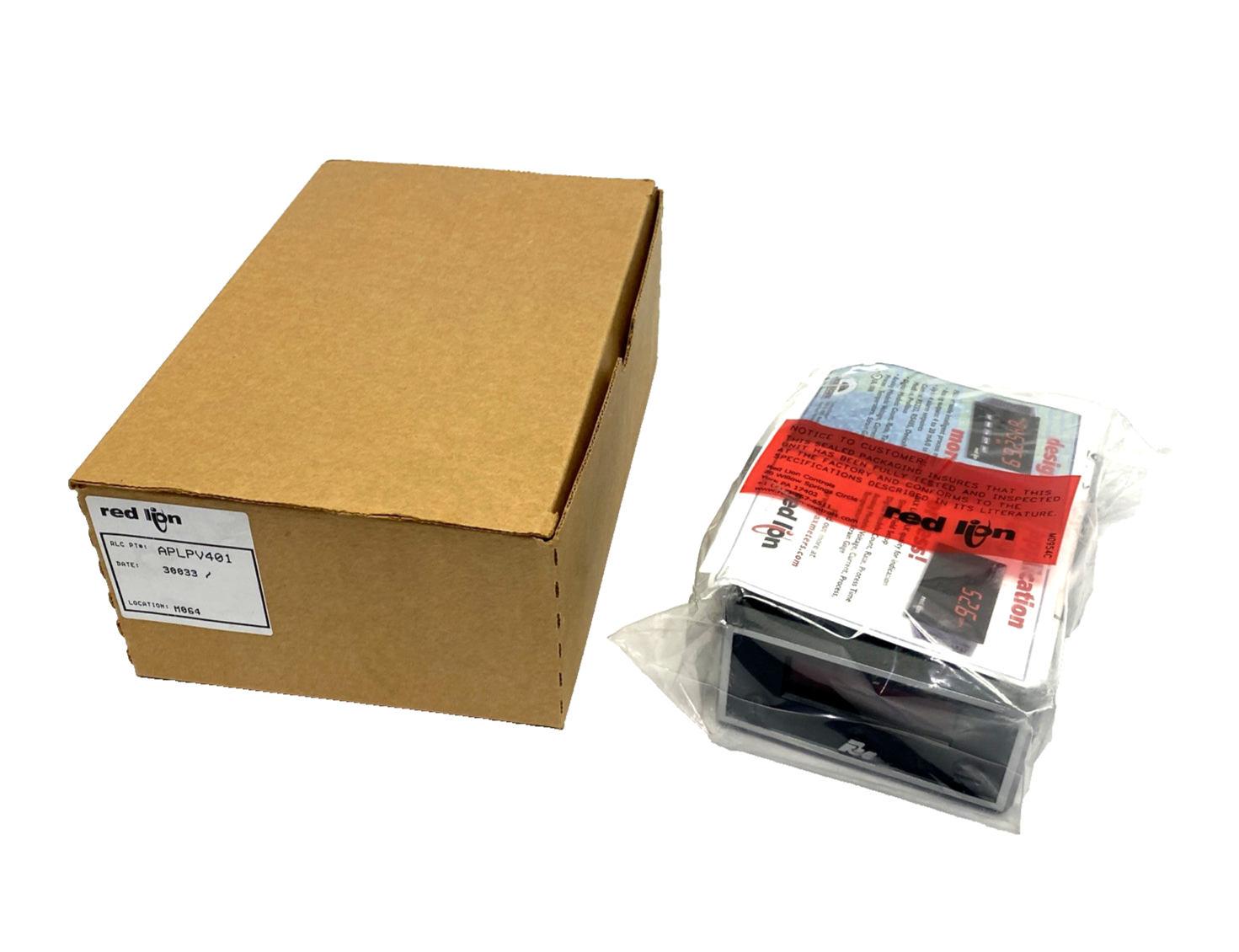 Red Lion APLPV401 Apollo Panel Meter Process Voltmeter w/12VDC Excitation Supply - Maverick Industrial Sales
