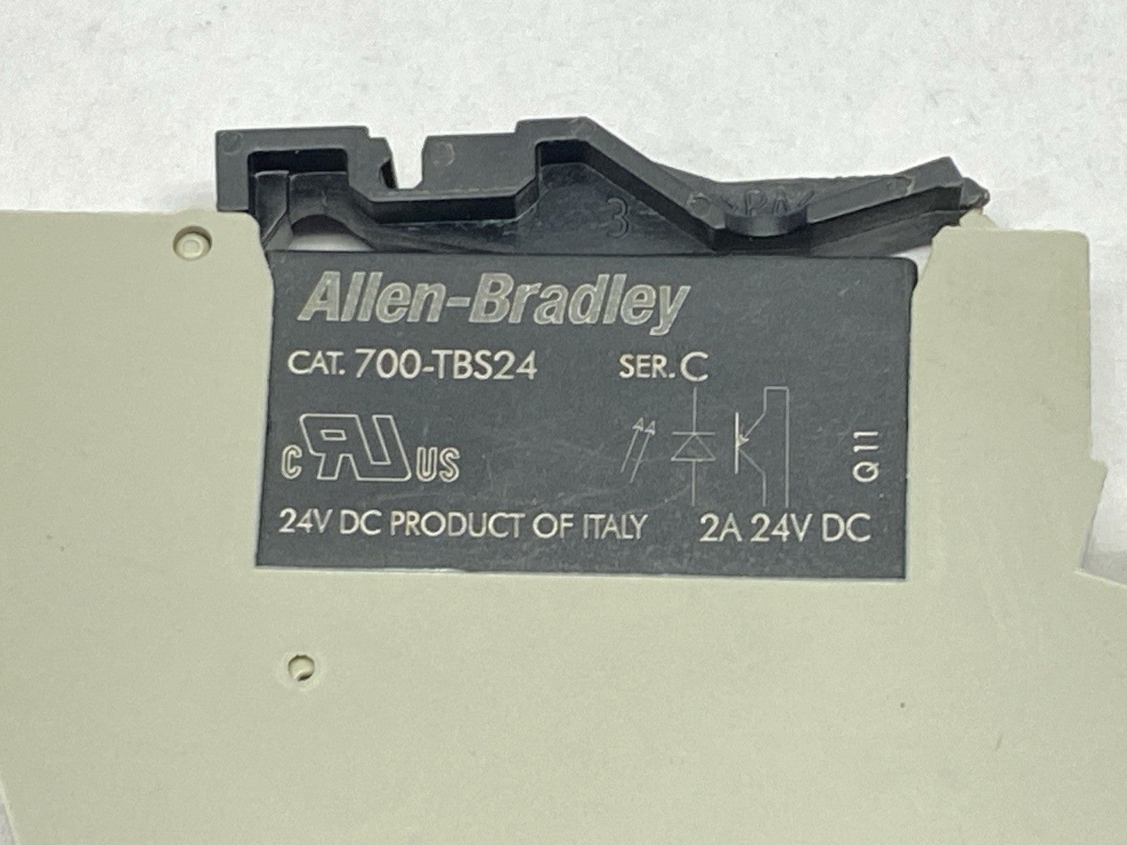 700-TBS24 | Allen Bradley Ser C Relay w/ Weidmuller 8533660000 Base LOT OF 3 - Used - Maverick Industrial Sales