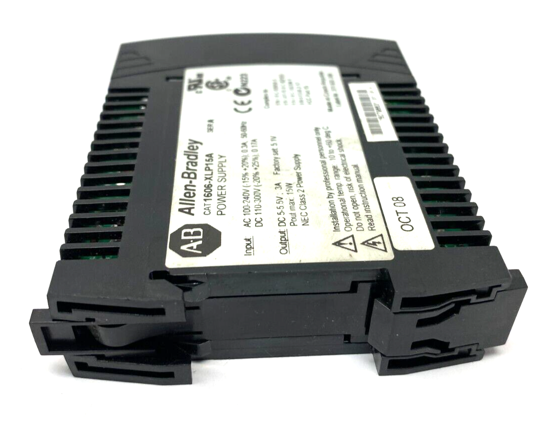 Allen Bradley 1606-XLP15A Ser A Power Supply 100-240VAC 0.3A 50-60Hz - Maverick Industrial Sales