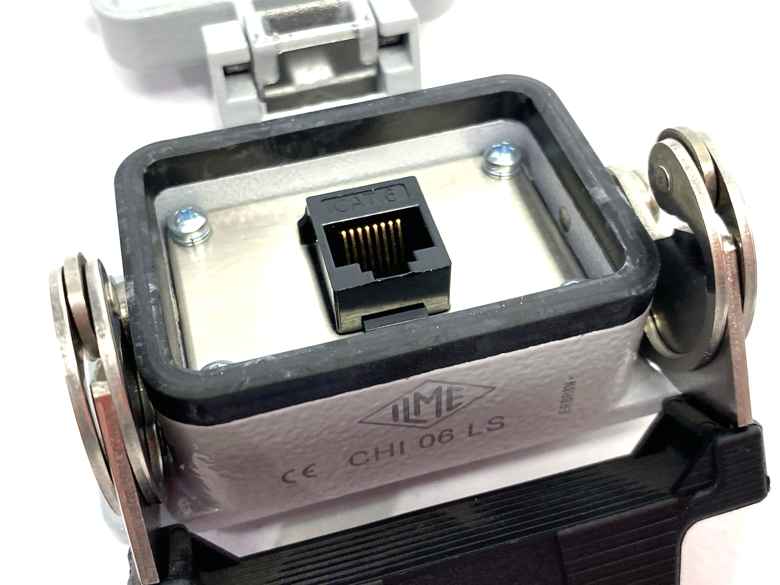 Mencom RJ45-06LS Panel Interface Connector with, RJ45, in a 06LS housing - Maverick Industrial Sales