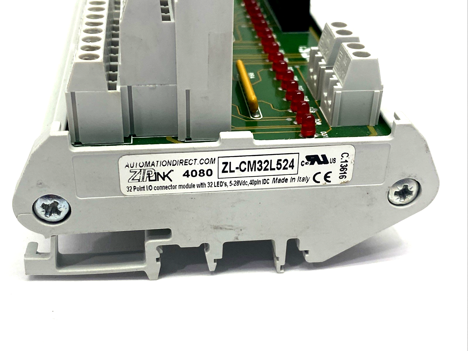 ZL-CM32L524 | Automation Direct 32-Pt. I/O Connector Module 5-28V CRACKED PLASTIC - Used - Maverick Industrial Sales