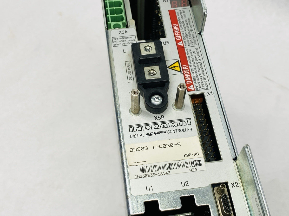 Indramat DDS03.1-W030-RS-01-03-FW Digital AC Servo Controller - Maverick Industrial Sales