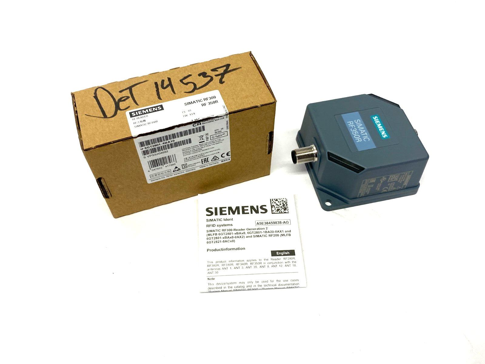 Siemens 6GT2801-4BA10 SIMATIC RF350R Reader, w/o Antenna - Maverick Industrial Sales