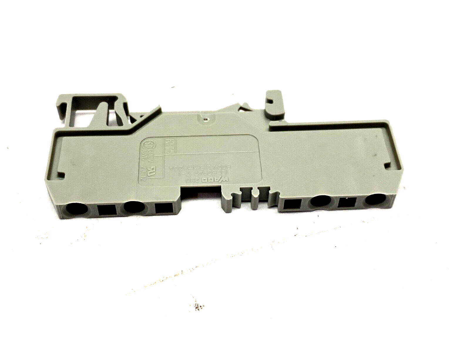 Wago 280-633 4-Conductor Terminal Block 2.5 mm², Cage Clamp, Gray, LOT OF 10 - Maverick Industrial Sales