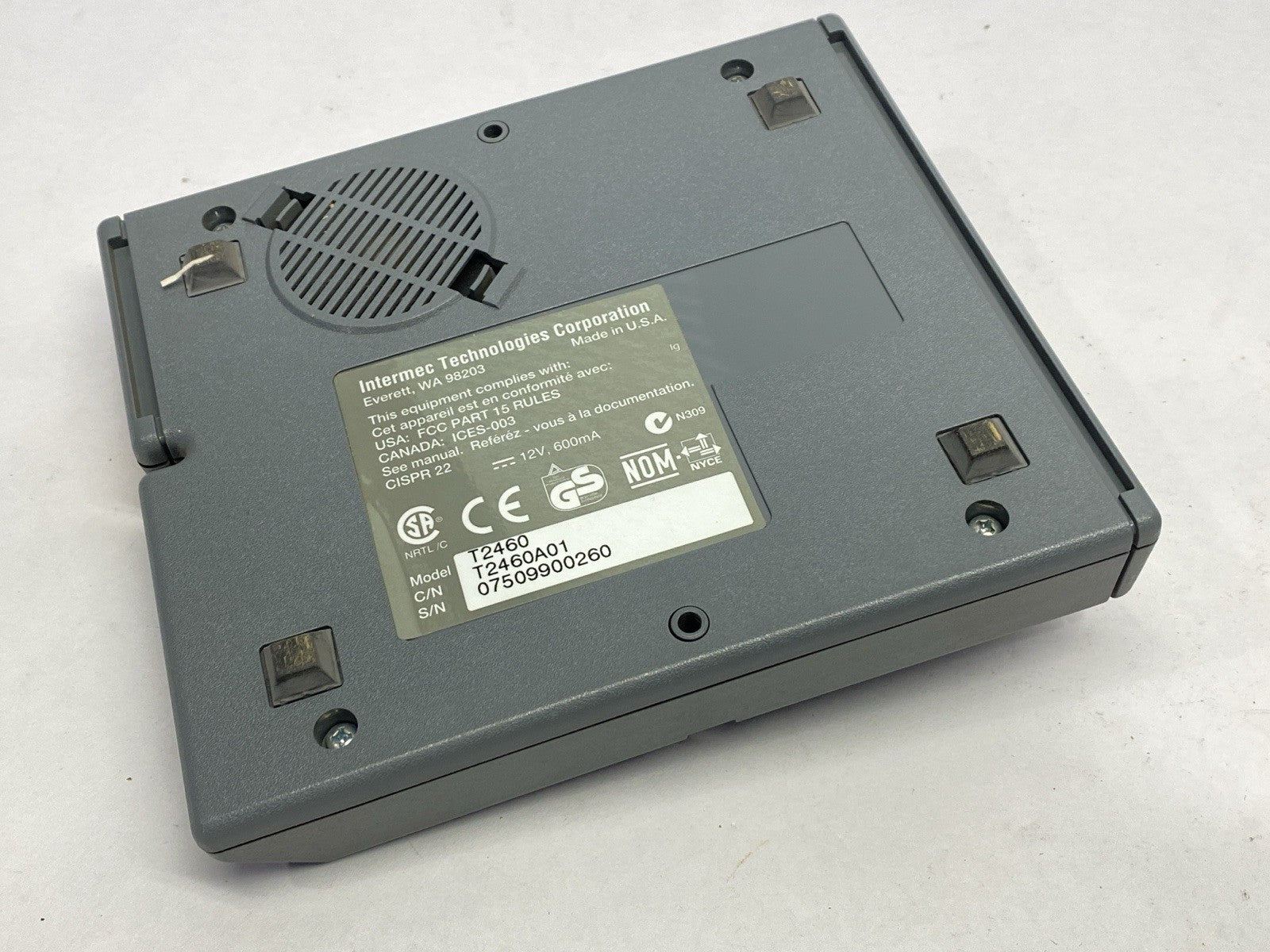 Intermec T2460 Stationary Data Entry Terminal - For parts or not working - Maverick Industrial Sales