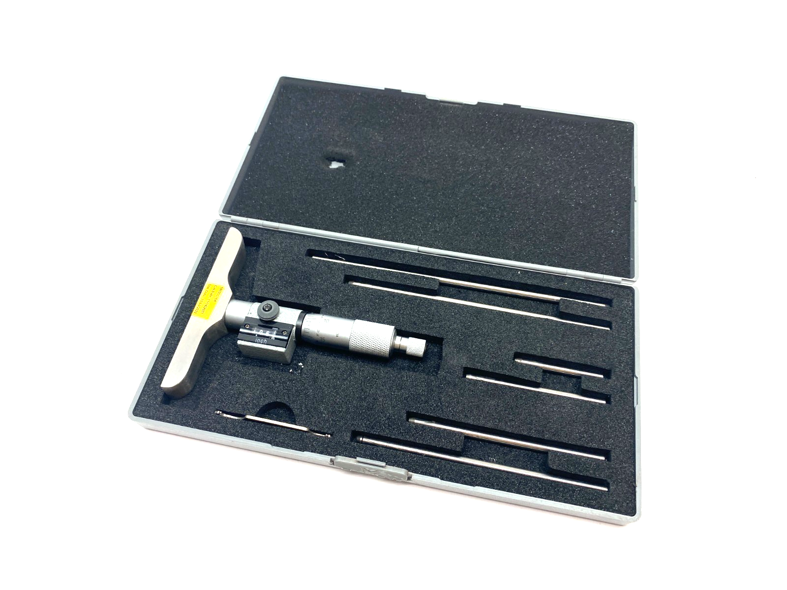 SPI 17-821-0 Mechanical Depth Micrometer 0-6" Rod Set, Ratchet Stop Thimble - Maverick Industrial Sales