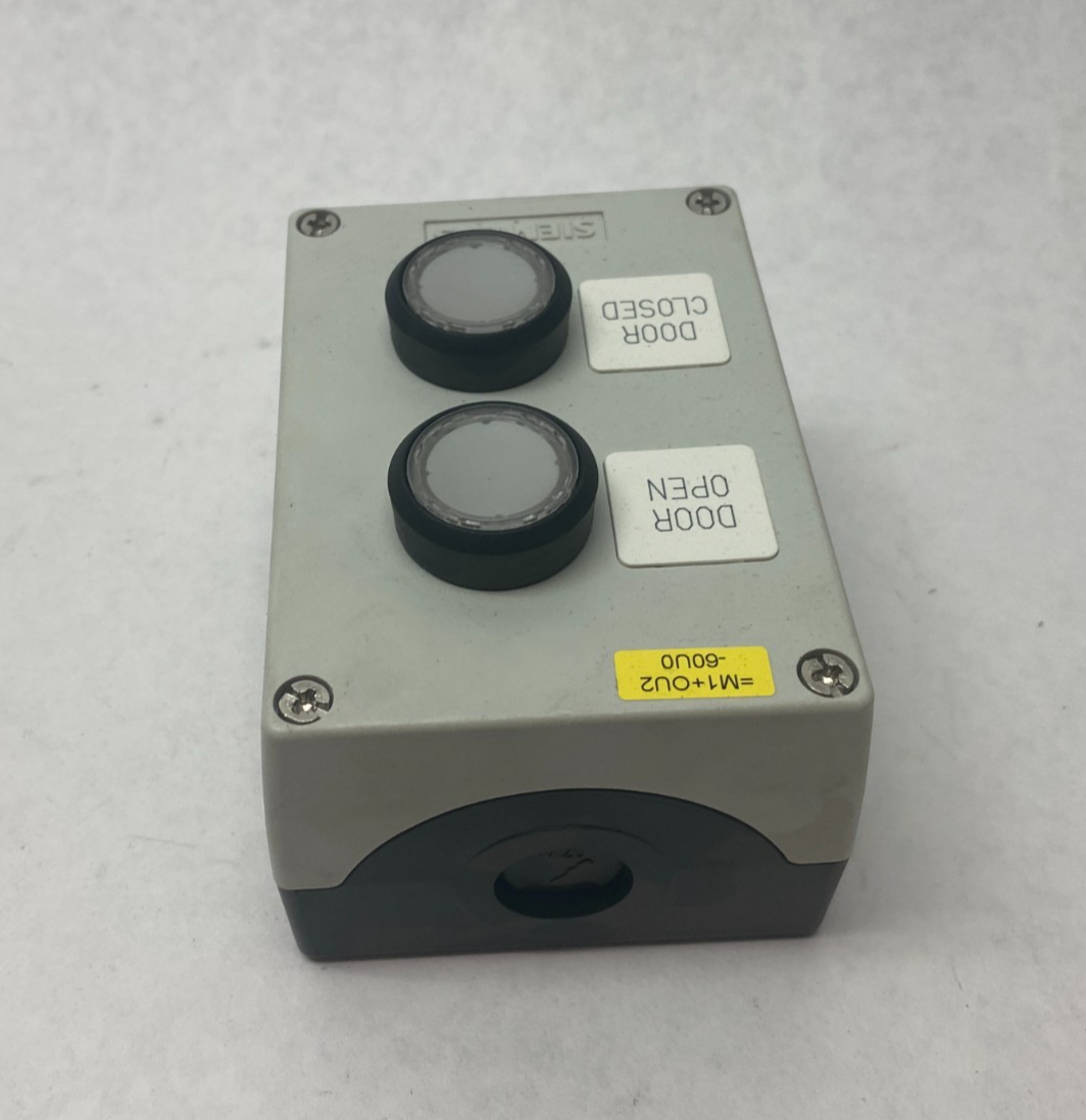 Siemens 3SU1802-0AA00-0AB1 Pushbutton Enclosure Assembly w/ 2x White Illuminated - Maverick Industrial Sales