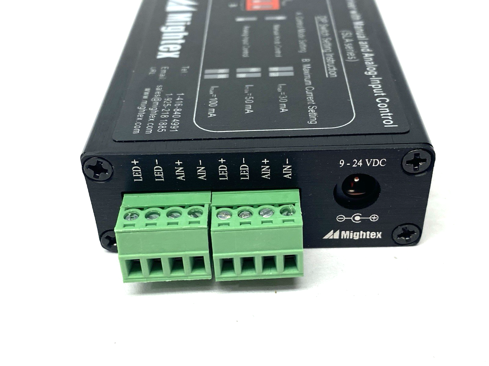 Mightex SLA-0100-2 Two-Channel Universal LED Driver 100mA max output - Maverick Industrial Sales