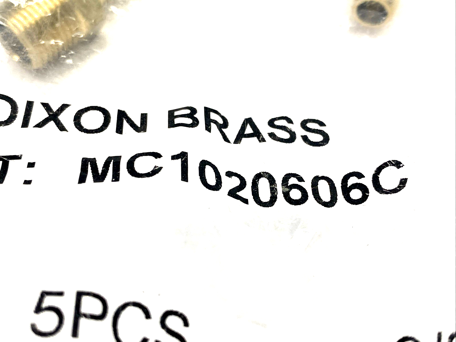 Dixon MC1020606C 3/8" NPTF x 3/8" Hose Barb Brass Fitting LOT OF 4 - Maverick Industrial Sales