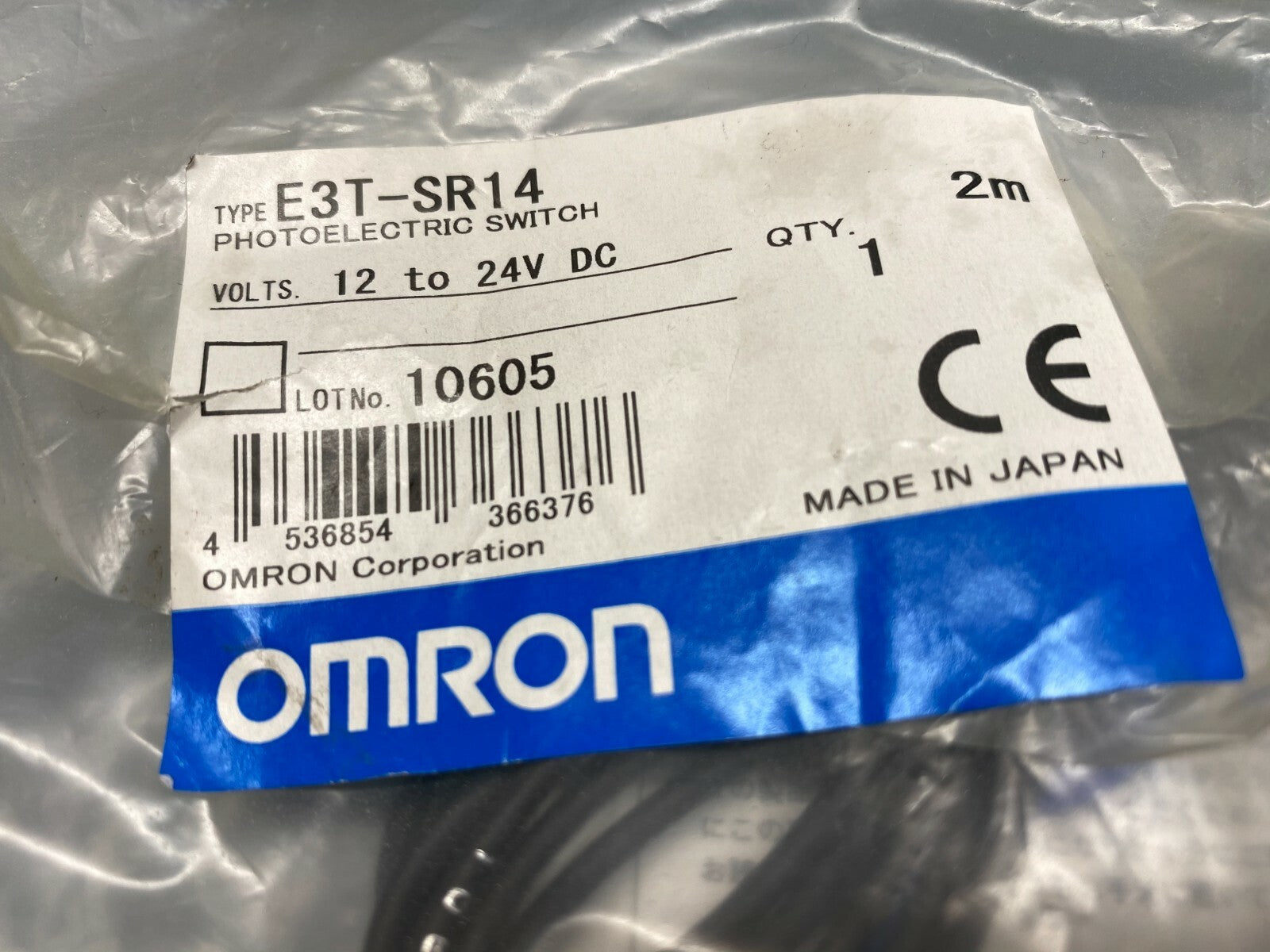 E3T-SR14 | Omron Photoelectric Switch Sensor 2m 24V - New Other - Maverick Industrial Sales