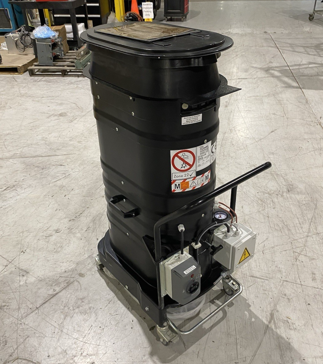 DS 1221-LS M | Ruwac Continuous Duty Industrial HEPA Vacuum 3HP 180CFM, Quiet Op. - Used - Maverick Industrial Sales