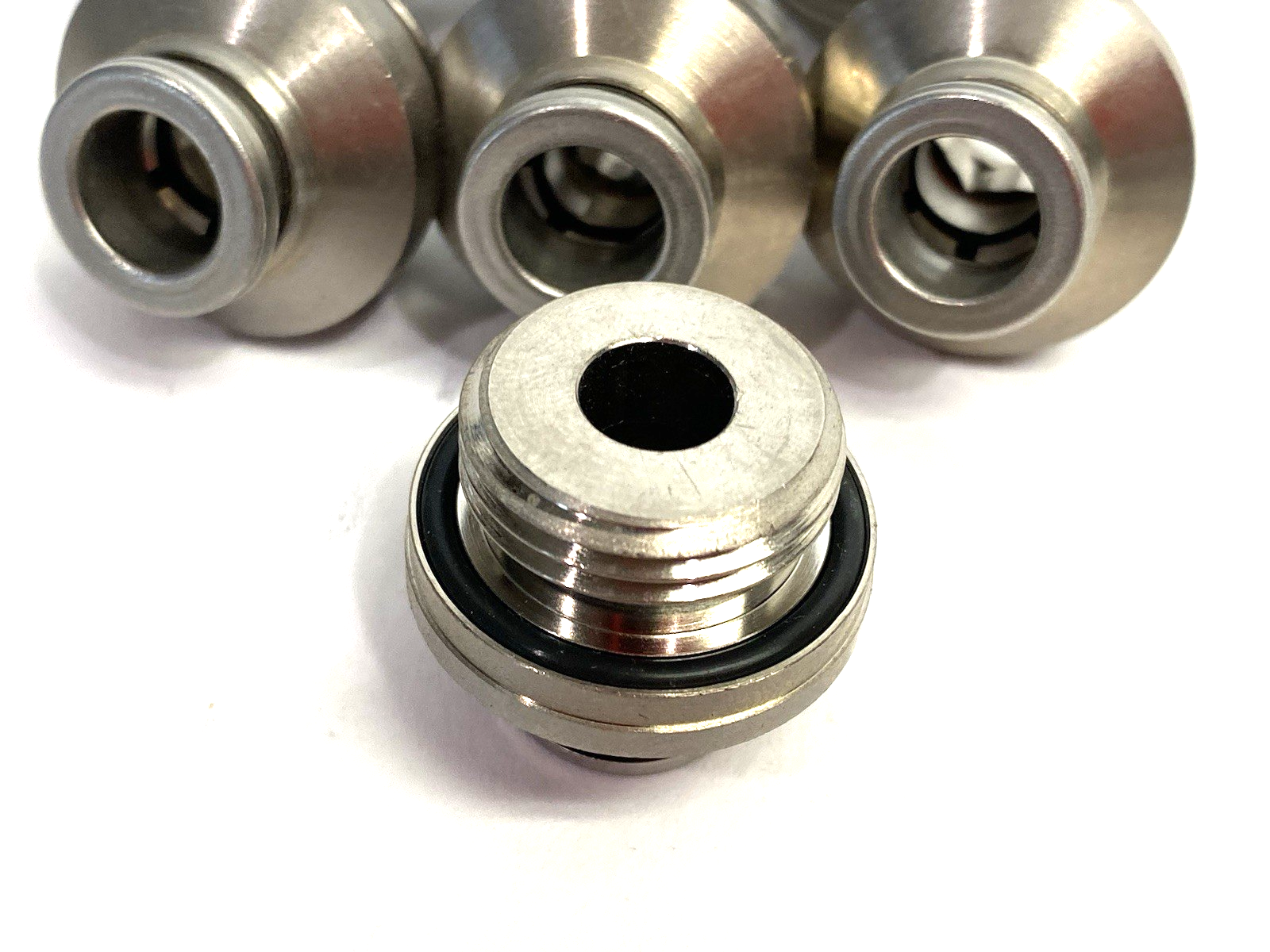 KQB2S10-G04 | SMC Metal Straight Male Fitting, Hex Internal, 10mm Tube OD LOT OF 7 - New – Open box - Maverick Industrial Sales