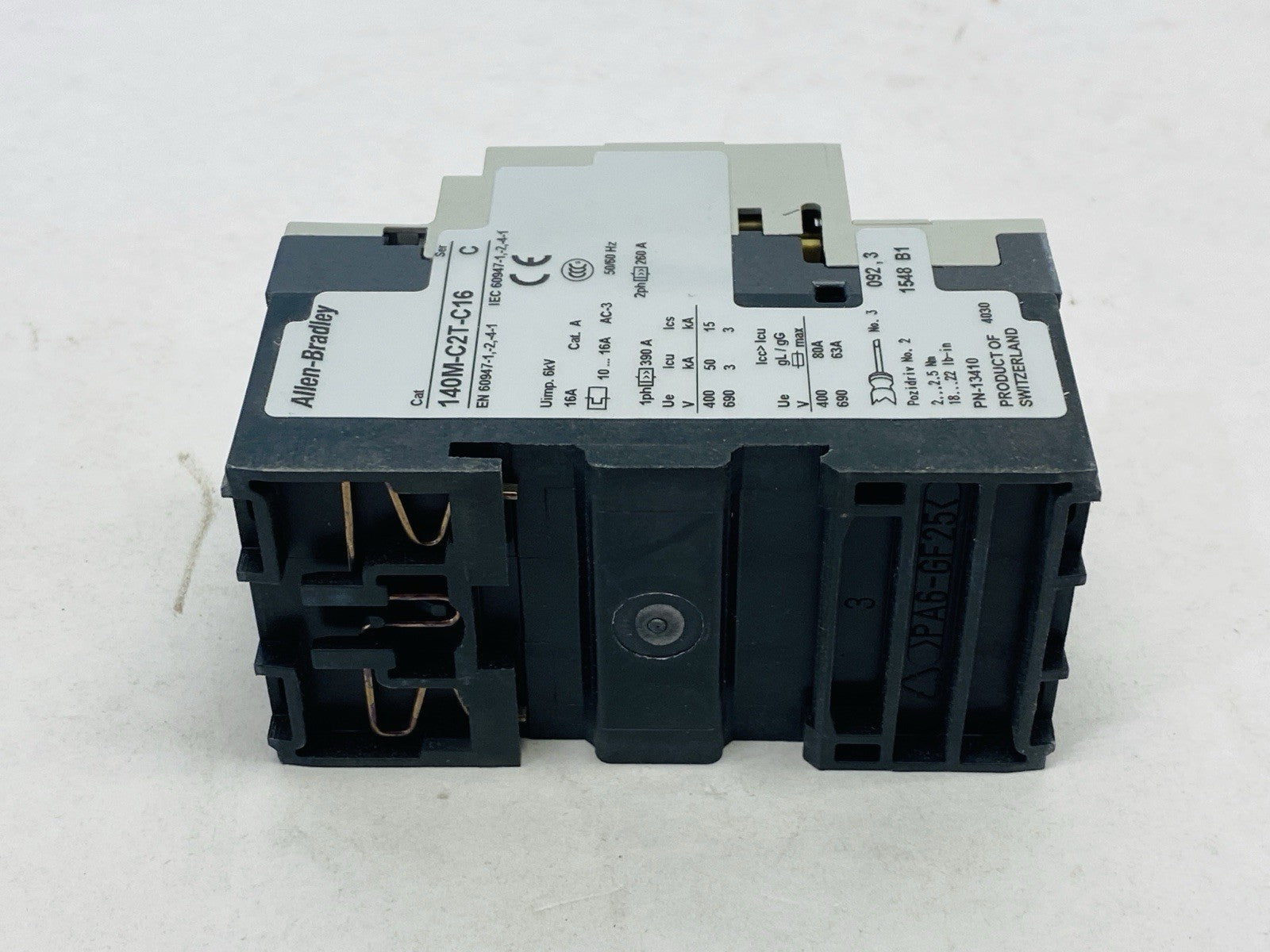 Allen Bradley 140M-C2T-C16 Ser. C Circuit Breaker Motor Protection 10/16A 3P - Maverick Industrial Sales