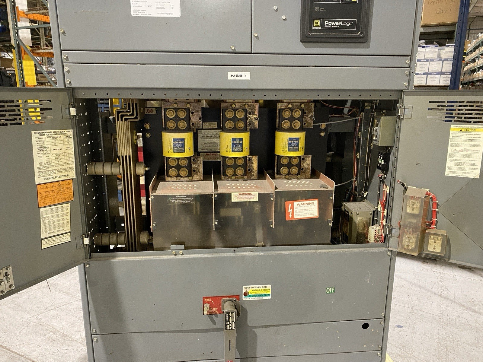 Square D QED 2 4000A Power Deadfront Switchboard SLB 3413-ST -See Description - Maverick Industrial Sales