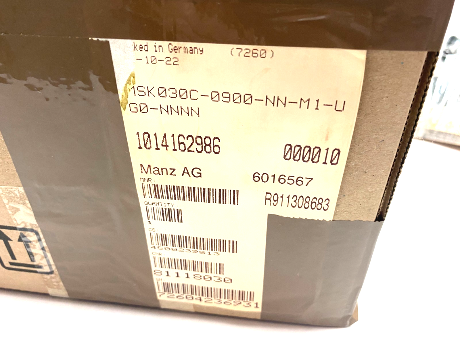 Bosch Rexroth R911308683 Synchronous Servo Motor MSK030C-0900-NN-M1-UG0-NNNN - Maverick Industrial Sales