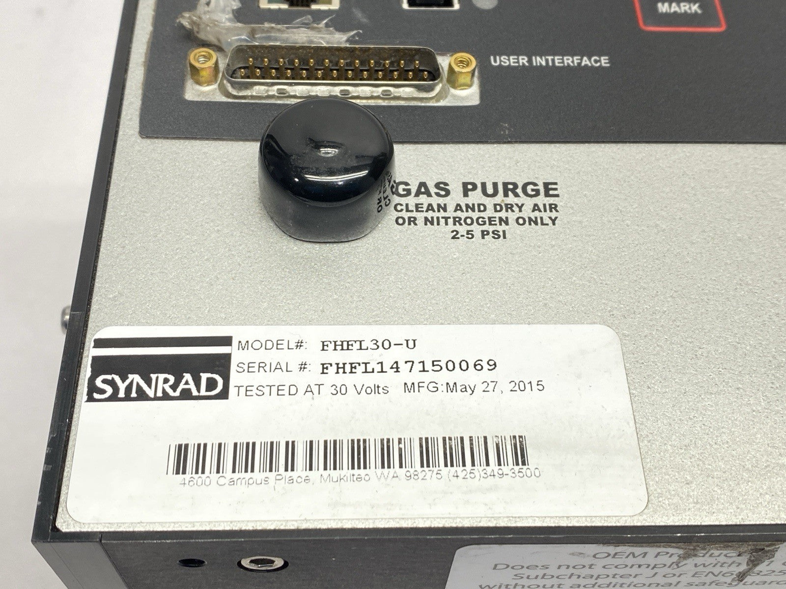 Novanta Synrad FHFL30-U FH Flyer 2-Way Scan Marking Head Laser Gauging System - Maverick Industrial Sales