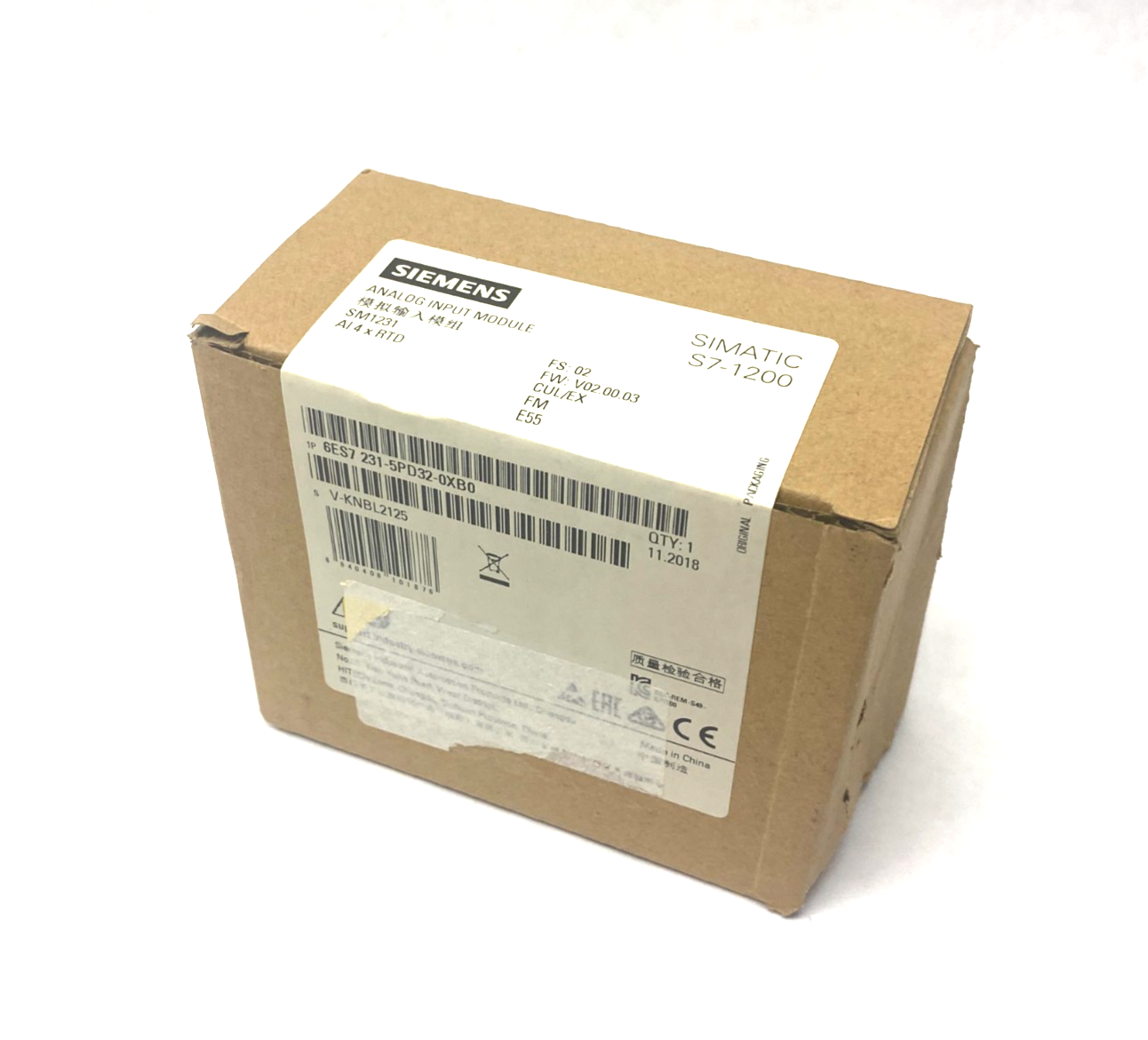 Siemens 6ES7 231-5PD32-0XB0 SIMATIC S7-1200 Analog Input Module SM1231 AI 4xRTD - Maverick Industrial Sales