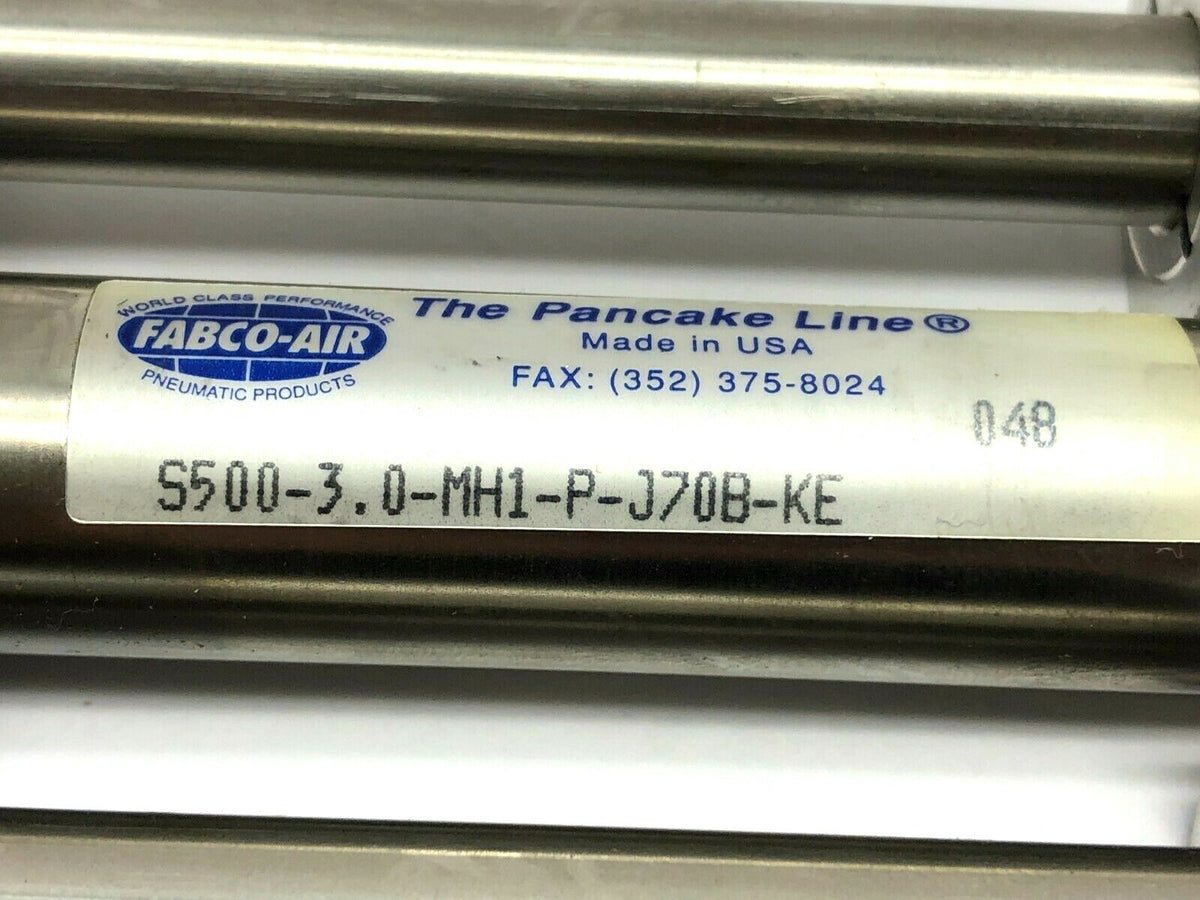 S500-3.0-MH1-P-J70B-KE | Fabco Air Linear Guide Cylinder - Used - Maverick Industrial Sales