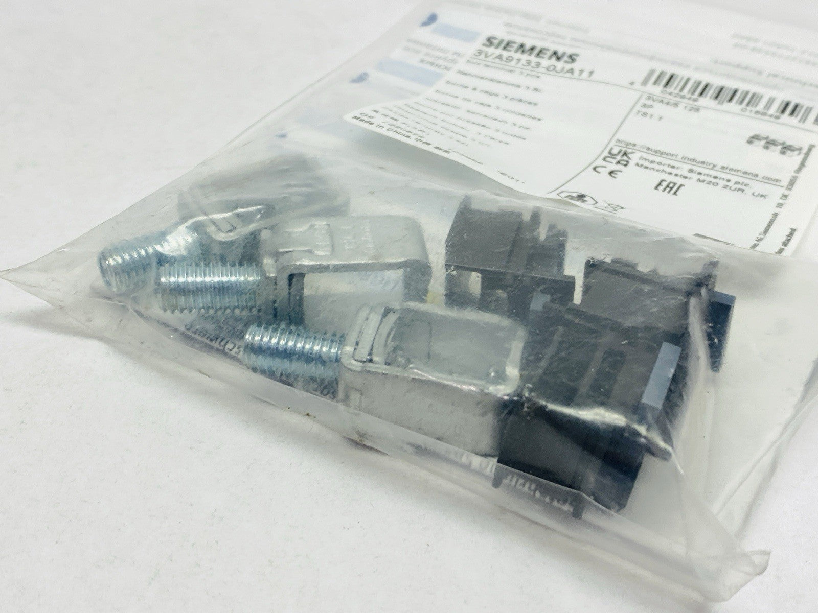 Siemens 3VA9133-0JA11 3-Piece Steel Body 1-Conductor Box Terminal 3VA4/5 - Maverick Industrial Sales
