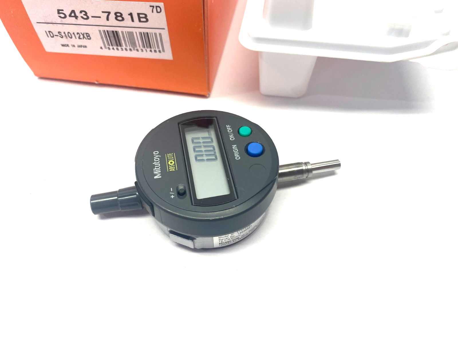Mitutoyo 543-781B ABSOLUTE Digimatic Indicator 12.7mm Range ID-S1012XB - Maverick Industrial Sales