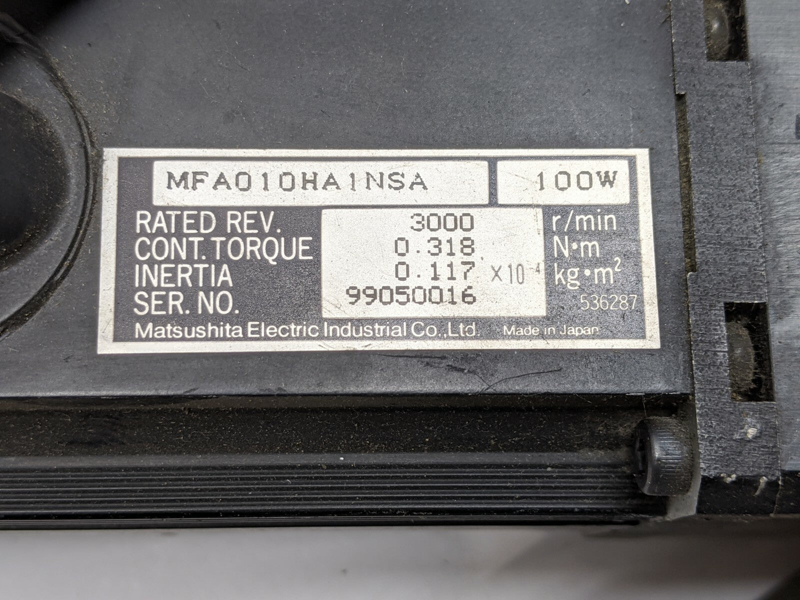 FEC DFT-401M2-S Industrial Nutrunner Torque Transducer Matsushita MFA010HA1NSA - Maverick Industrial Sales