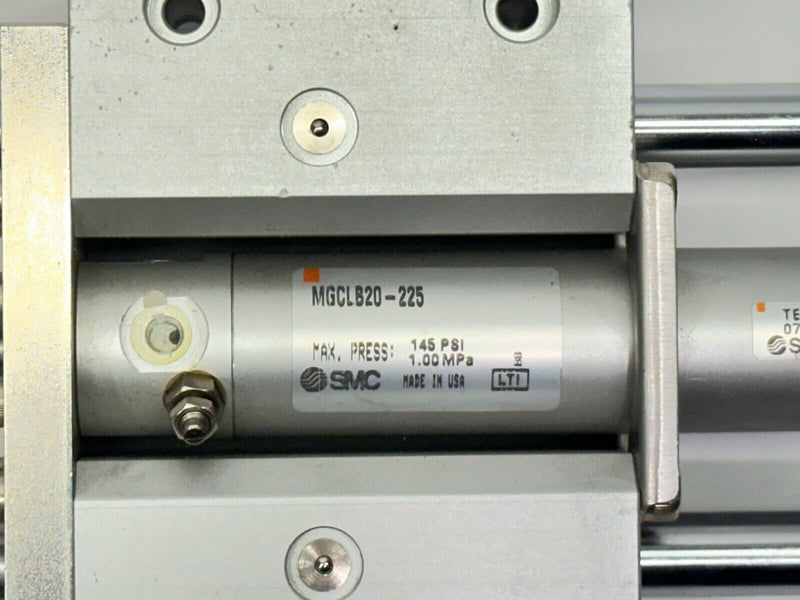 SMC MGCLB20-225 Pneumatic Guided Cylinder 20mm Bore 225mm Stroke - Maverick Industrial Sales