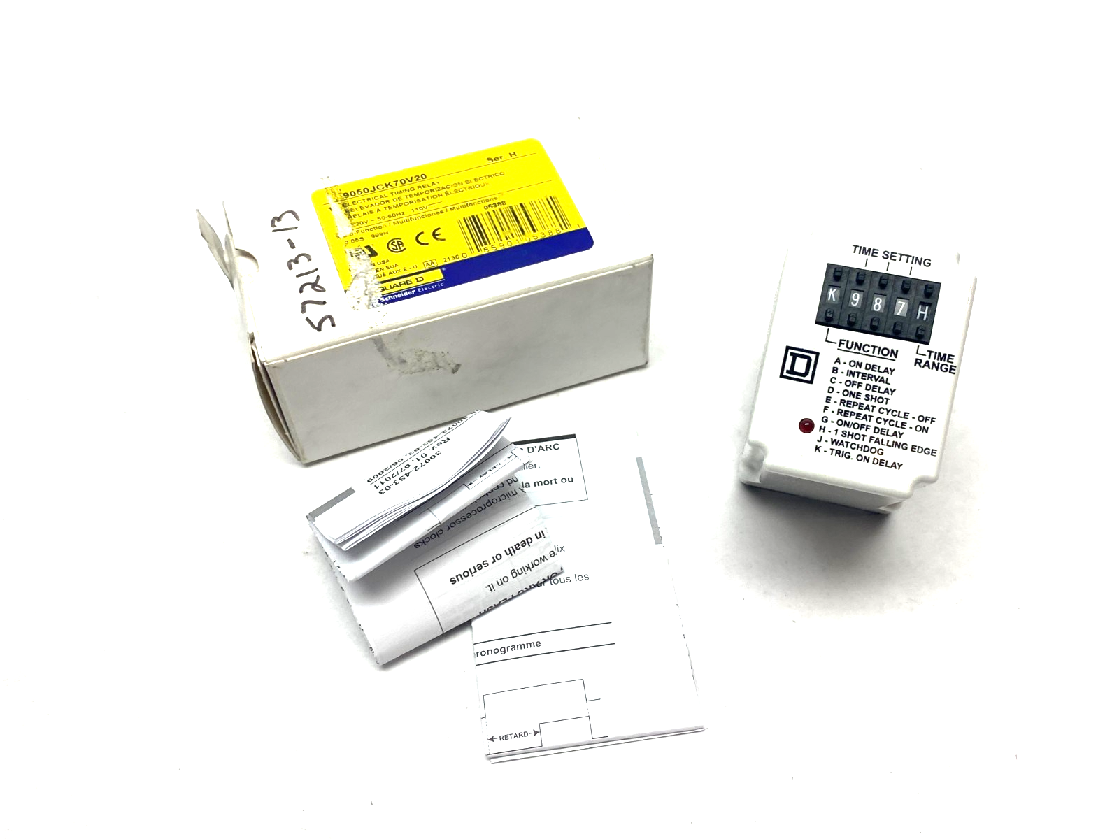 Schneider Electric, Square D 9050JCK70V20 Multi-Function Timing Relay Ser. H - Maverick Industrial Sales
