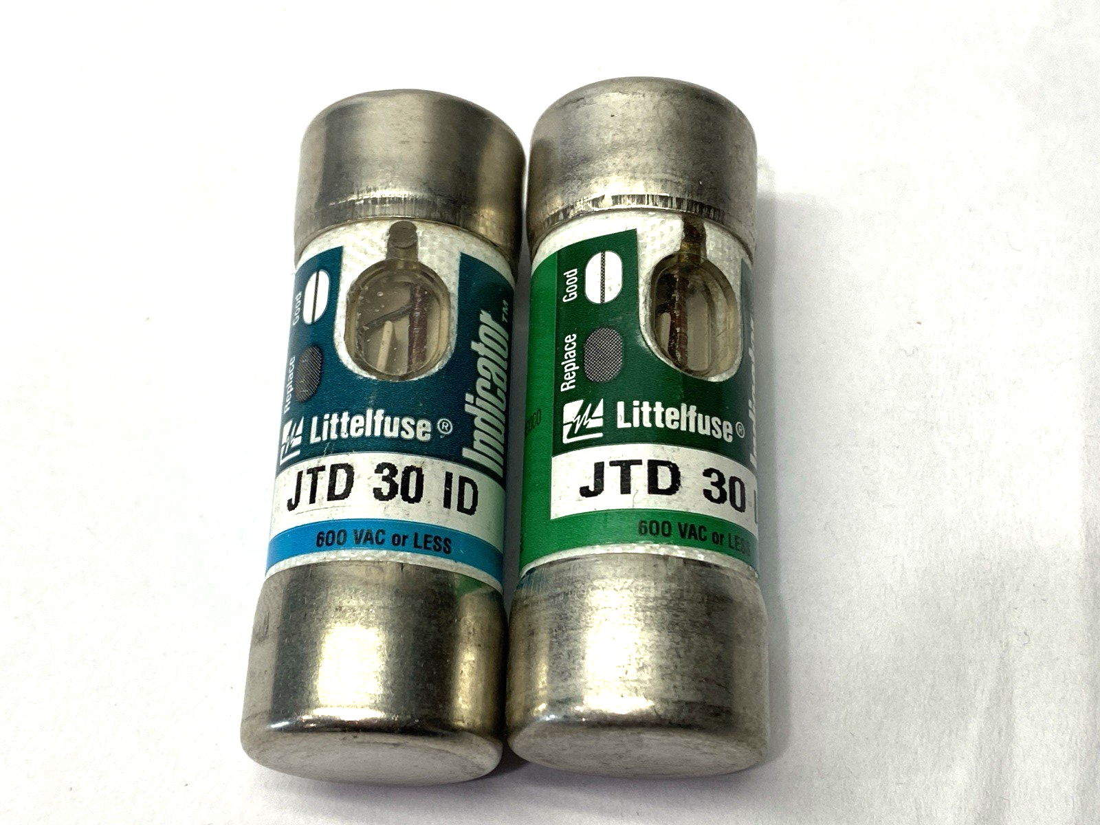 Littelfuse JTD30ID Time Delay Indicator Fuse Class J 600VAC 30A LOT OF 2 - Maverick Industrial Sales
