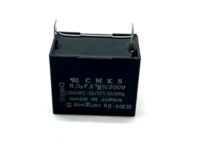 Shizuki CH08UL Capacitor 8UF 200V 50/60Hz LOT OF 2 - Maverick Industrial Sales