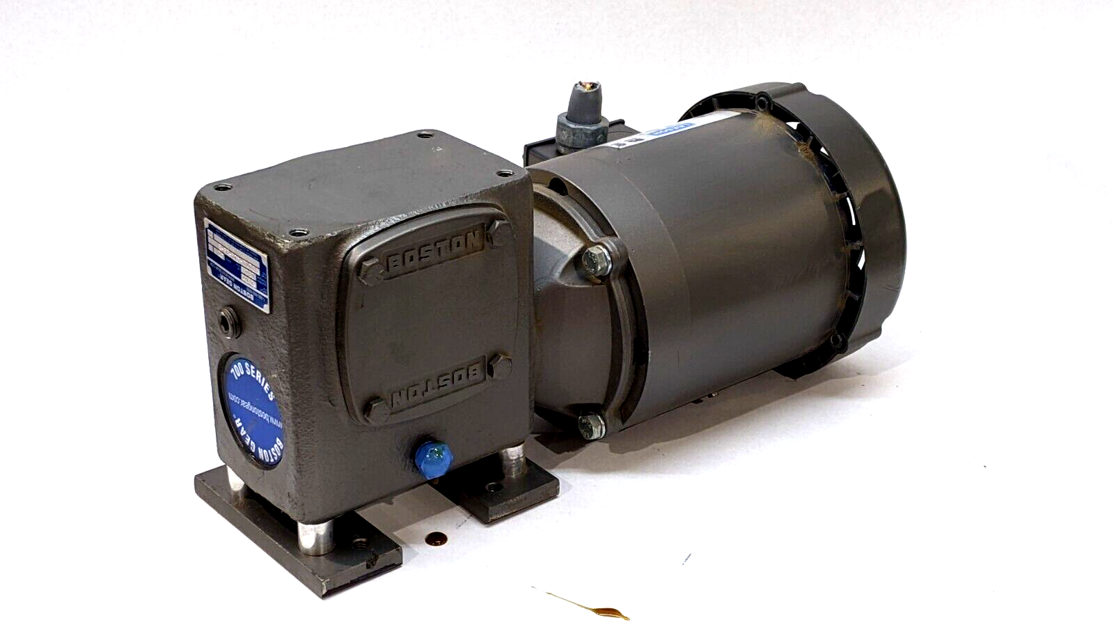 Leeson 110047.00 Electric Motor w/Boston Gear F721B-40K-B5-G Speed Reducer - Maverick Industrial Sales