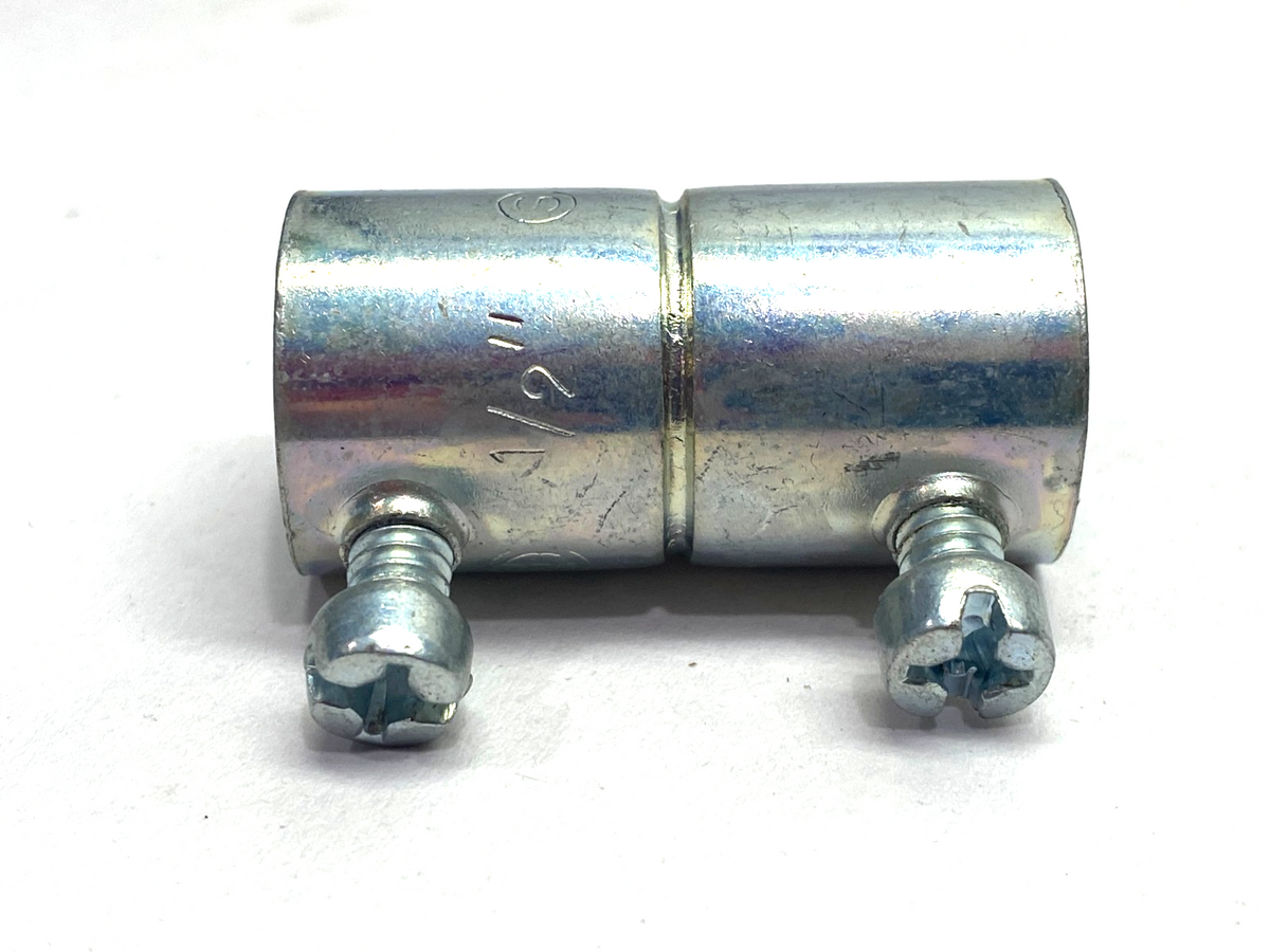 Steel City TK121A EMT Set Screw Coupling 1/2", Zinc-Plated Steel LOT OF 17 - Maverick Industrial Sales