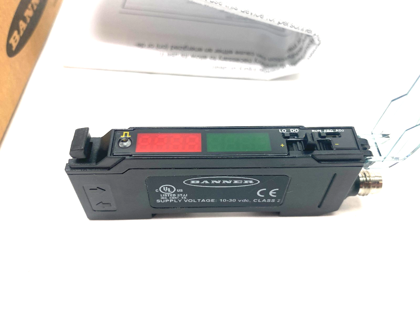 Banner DF-G1-PS-Q7 Expert Dual Display Fiber Amplifier 4-pin M8 Inte. QD 19359 - Maverick Industrial Sales