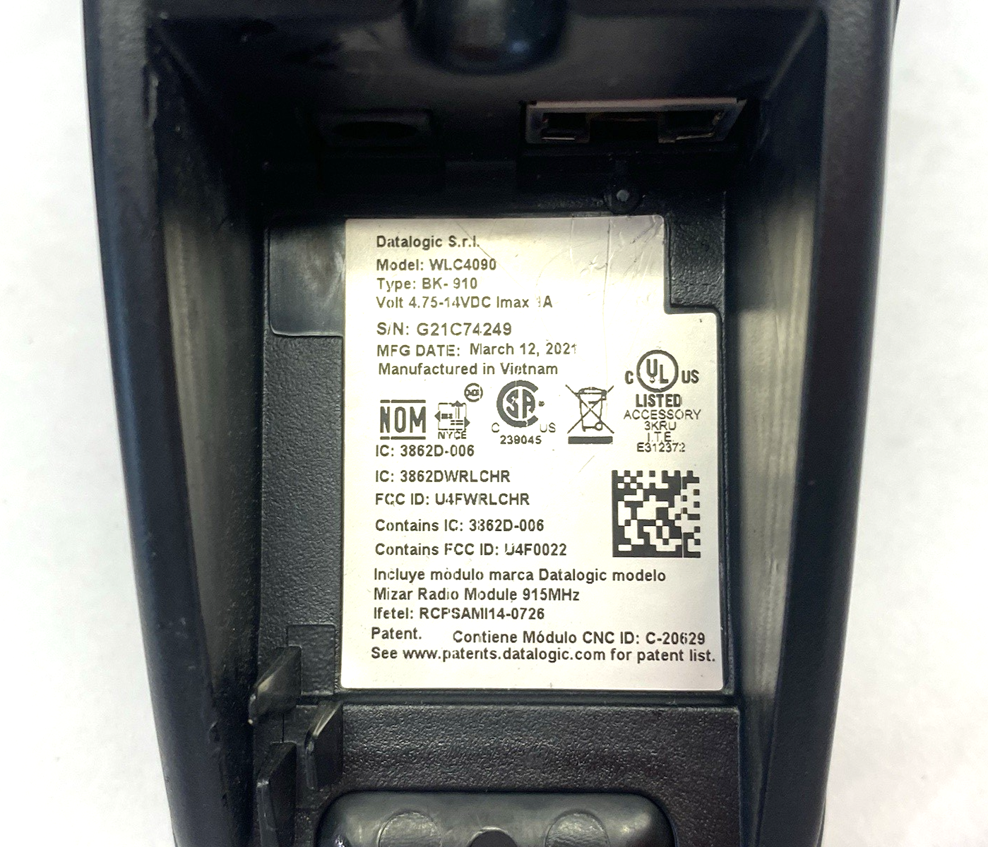 Datalogic GM4500 Gryphon Hanheld Wireless Imager BK-910-WLC w/ Charging Cradle - Maverick Industrial Sales